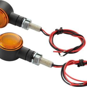 D-Light SOL LED Turn Signal Black Satin Orange LED