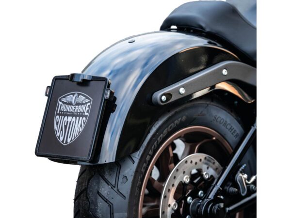 Mid-Mount License Plate Base Plate Adapter Black — изображение 3