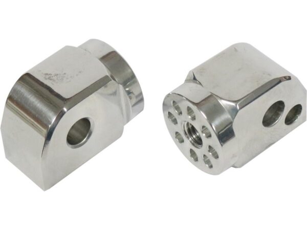 Peg Clevis for MIZU Custom Design and Race Pegs Rider and Passenger Aluminium Polished