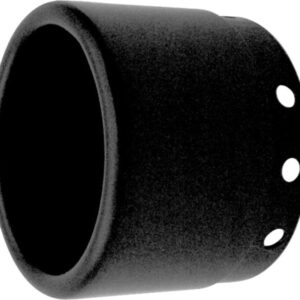 3,5" Bootlegger End Cap Straight Black 3,5"