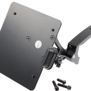 Sidemount License Plate Bracket Kit Austria 210 x 170 mm Black Powder Coated