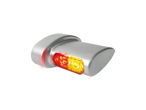 Winglet Micro 3 in 1 LED Turn Signal/Tailight/Brake Light Chrome Satin Smoke LED