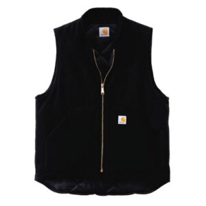 Relaxed Fit Firm Duck Insulated Rib Collar Vest