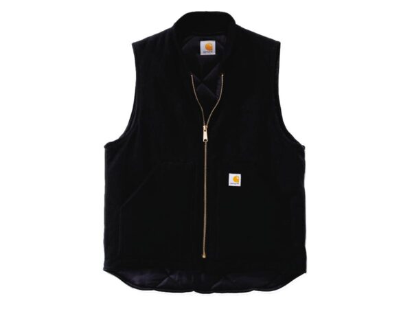 Relaxed Fit Firm Duck Insulated Rib Collar Vest