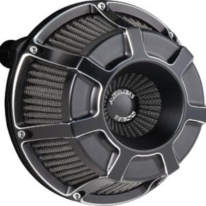 Beveled Inverted Series Air Cleaner Black Anodized