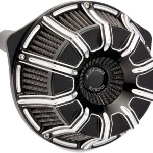 10-Gauge Inverted Series Air Cleaner Black Cut Anodized
