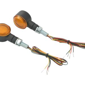 D-Light SOL LED Turn Signal/Taillight/Brake Light Flat Black Orange LED