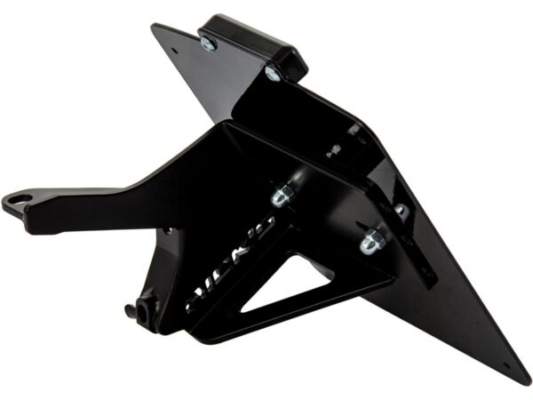 FXDR Stainless Steel License Plate Side Mount Kit German Size, Short Flat Black Satin — изображение 2