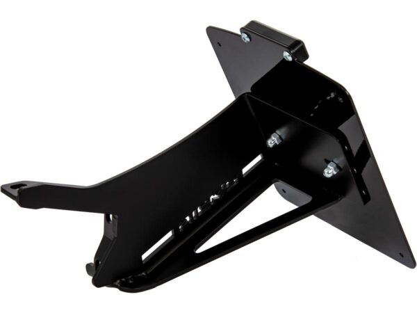 FXDR Stainless Steel License Plate Side Mount Kit German Size, Long Flat Black Satin — изображение 2