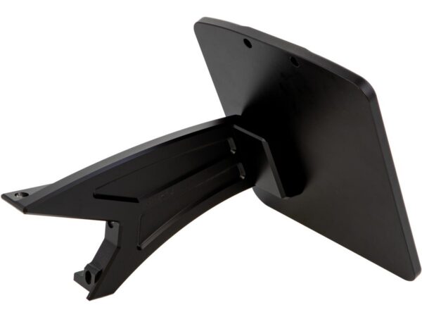 FXDR Aluminum License Plate Side Mount Kit German Size, Long Flat Black Satin — изображение 3