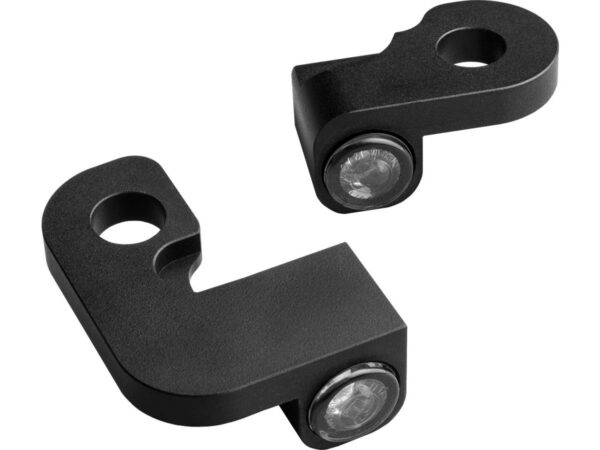 NANO Series LED Turn Signals Black Anodized Smoke LED