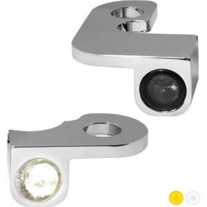 NANO Series LED Turn Signals/Position Light Chrome Smoke LED