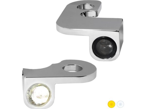 NANO Series LED Turn Signals/Position Light Chrome Smoke LED