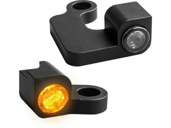 NANO Series LED Turn Signals Black Anodized Smoke LED — изображение 2