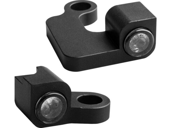 NANO Series LED Turn Signals/Position Light Black Anodized Smoke LED