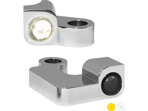 NANO Series LED Turn Signals/Position Light Chrome Smoke LED