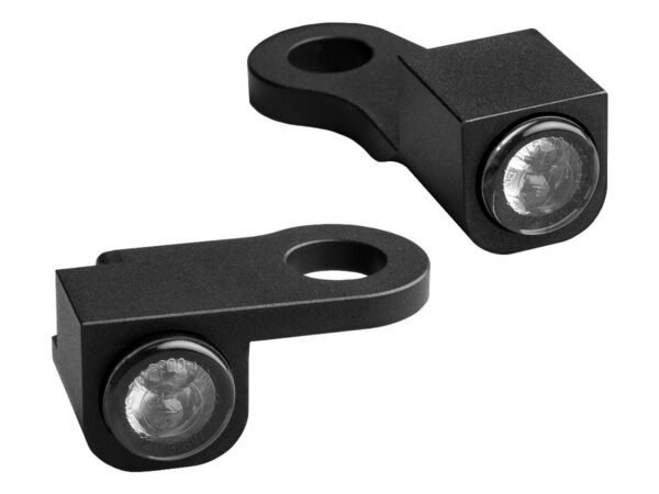 NANO Series LED Turn Signals/Position Light Black Anodized Smoke LED