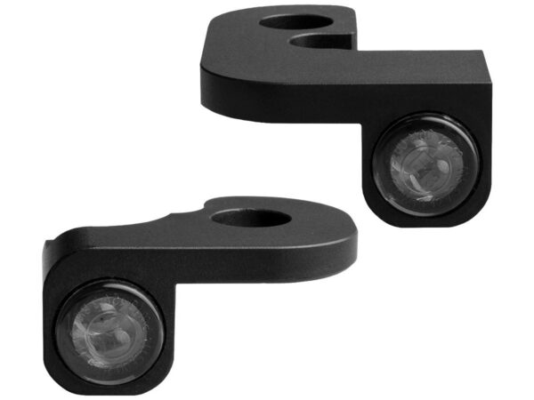 NANO Series LED Turn Signals Black Anodized Smoke LED