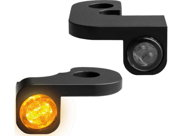 NANO Series LED Turn Signals Black Anodized Smoke LED — изображение 2