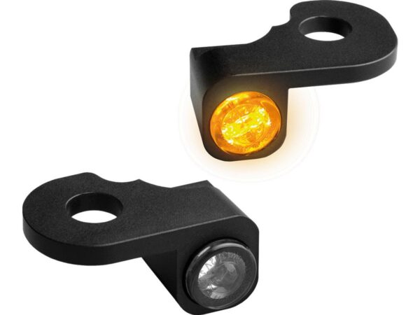 NANO Series LED Turn Signals Black Anodized Smoke LED — изображение 2