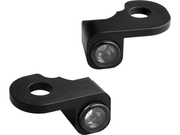 NANO Series LED Turn Signals/Position Light Black Anodized Smoke LED