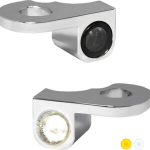 NANO Series LED Turn Signals/Position Light Chrome Smoke LED
