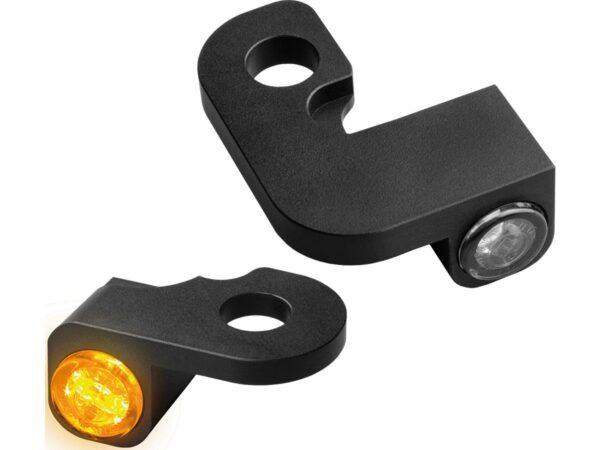 NANO Series LED Turn Signals Black Anodized Smoke LED — изображение 2