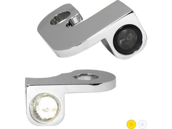NANO Series LED Turn Signals/Position Light Chrome Smoke LED