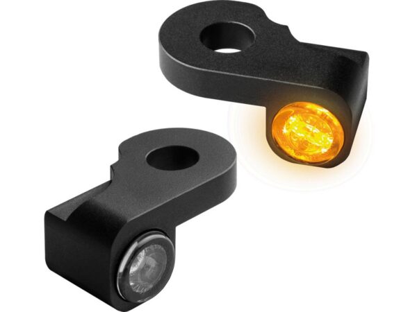 NANO Series LED Turn Signals Black Anodized Smoke LED — изображение 2