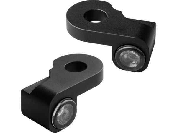 NANO Series LED Turn Signals/Position Light Black Anodized Smoke LED