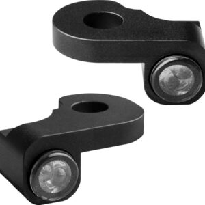 NANO Series LED Turn Signals Black Anodized Smoke LED