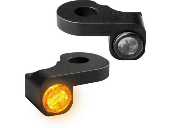 NANO Series LED Turn Signals Black Anodized Smoke LED — изображение 2