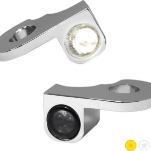 NANO Series LED Turn Signals/Position Light Chrome Smoke LED