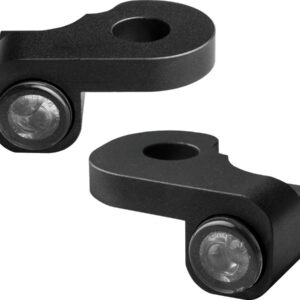 NANO Series LED Turn Signals Black Anodized Smoke LED