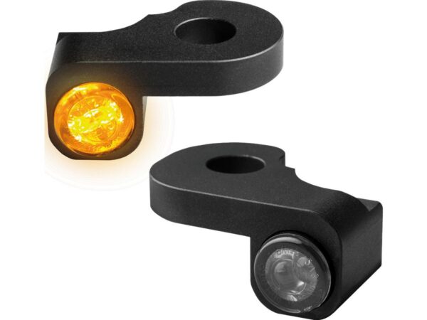 NANO Series LED Turn Signals Black Anodized Smoke LED — изображение 2