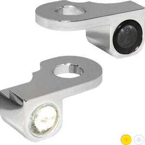 NANO Series LED Turn Signals/Position Light Chrome Smoke LED