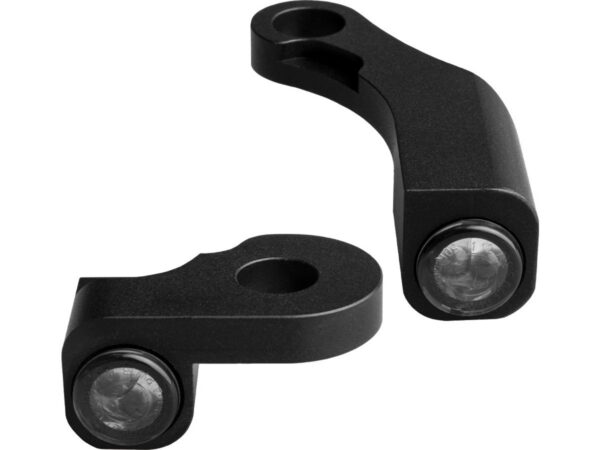 NANO Series LED Turn Signals Black Anodized Smoke LED