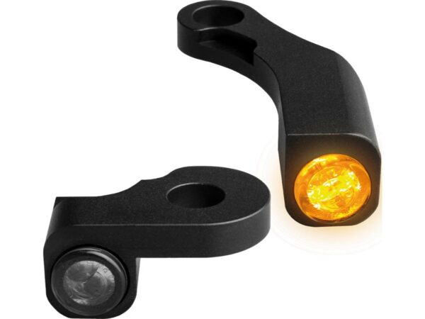 NANO Series LED Turn Signals Black Anodized Smoke LED — изображение 2