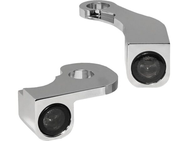 NANO Series LED Turn Signals Chrome Smoke LED