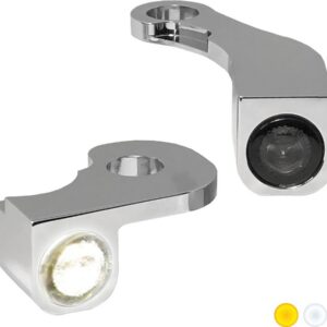 NANO Series LED Turn Signals/Position Light Chrome Smoke LED