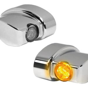 NANO Series Winglet LED Turn Signals Chrome Smoke LED