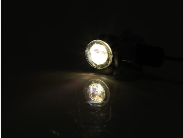 Proton Two LED Turn Signal/Position Light LED, Tinted Lens, Black Metal Housing Black Smoke LED — изображение 3