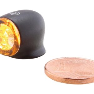 Proton Two LED Turn Signal/Taillight/Brake Light LED, Tinted Lens, Black Metal Housing Black Smoke LED