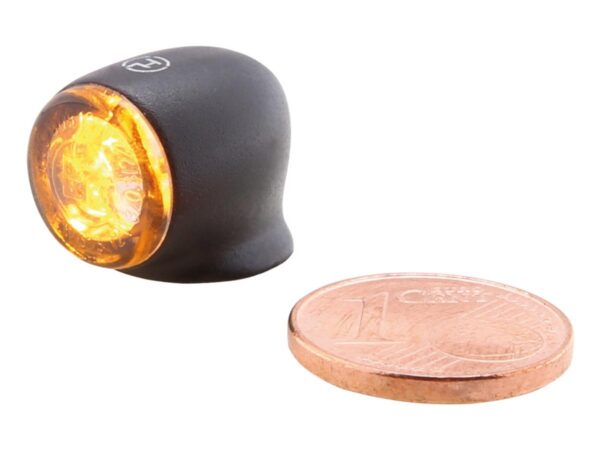 Proton Two LED Turn Signal/Taillight/Brake Light LED, Tinted Lens, Black Metal Housing Black Smoke LED
