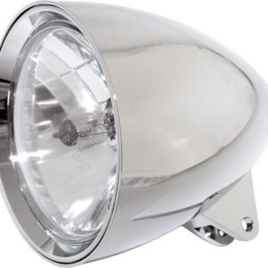 Classic 1 5 3/4" Headlight Without Visor Chrome H4
