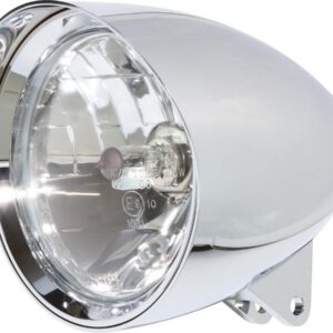 Classic 1 5 3/4" Headlight With Visor Chrome H4