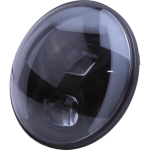 Type 8 7" LED Cornering Headlight Insert with Daytime Running and Position Light Black Clear Reflector LED