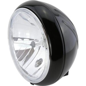 Yuma 1 7" Headlight Black Powder Coated H4