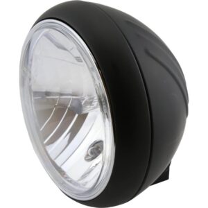 Yuma 1 7" Headlight Matte Black Powder Coated H4