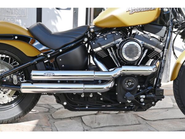 Drager Drag Exhaust System , Polished Smooth Heat Shield, Polished Smooth End Cap, Polished 70 mm